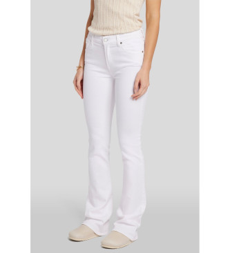 7 For All Mankind para mulher. JSWBC130CWF00 Calças de ganga Bootcut brancas (28), Branco, Casual, Algodão