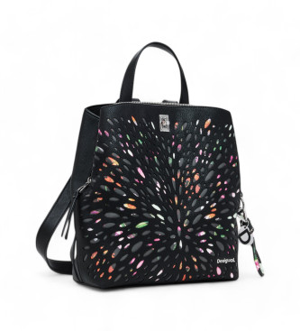 Desigual para mulher. 25SAKP25 Mochila Blackwell preta (OSFA), Preto, Casual, Poliuretano