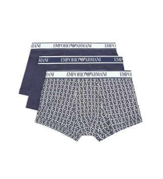 Emporio Armani para homem. Pack 3 Classic Boxers navy Emporio Armani