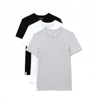 Lacoste Uomo Confezione Da 3 T-shirt Essentials Lounge, Multicolore