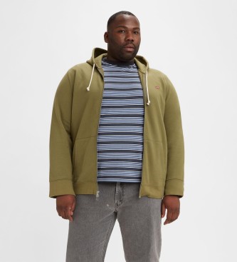 Levi's para homem. Sweatshirt Big Original Hm Zip Up verde Levi's