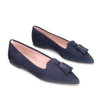 Pretty Ballerinas para mulher. Sabrinas Ella em pele azul Pretty Balle